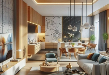 Ốp tường, trần, sàn nhựa – Bí quyết phòng khách sang trọng & bền đẹp