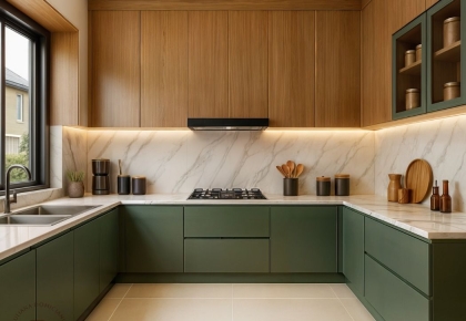 Thiết kế tủ bếp 2 tầng – tăng gấp đôi công năng sử dụng