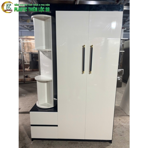 Tủ quần áo nhựa kết hợp trang trí