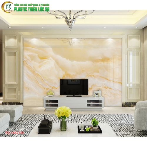 Tranh Vân Đá Ceramic Vách Tivi Tranh Đá Hoa Cương