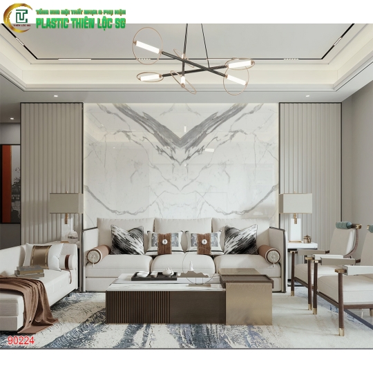 Tranh PVC Vân Đá Ceramic Vách Sofa Vân Đá Hoa Cương