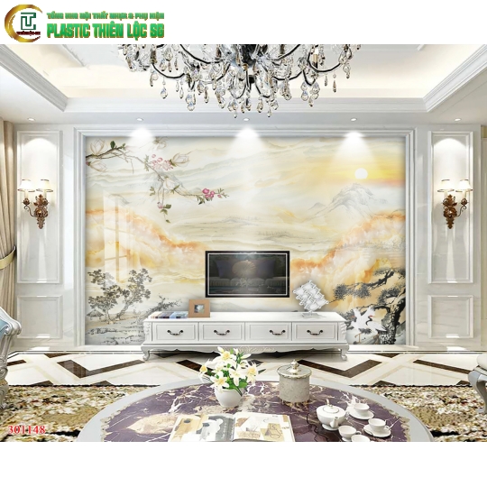 Tranh Vân Đá Ceramic Vách Tivi Tranh Đá Hoa Cương