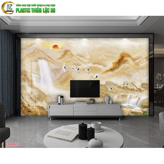 Tranh Vân Đá Ceramic Vách Tivi Tranh Đá Hoa Cương