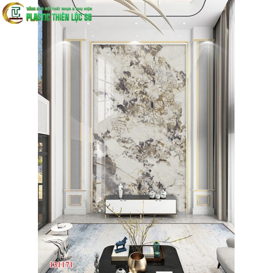 Tranh Vân Đá Ceramic Vách Tivi Vân Đá Đơn