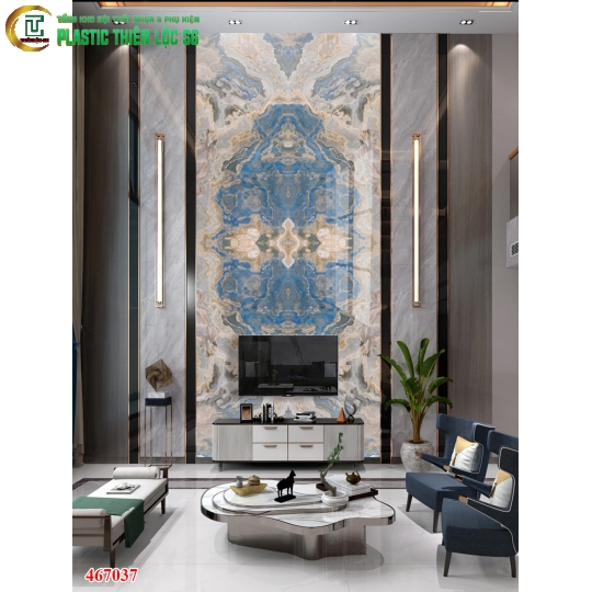 Tranh Vân Đá Ceramic Vách Tivi Vân Đá Đơn Vách Đứng