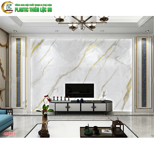 Tranh Vân Đá Ceramic Vách Tivi Vân Đá Vân Đen Trắng Vân Mây